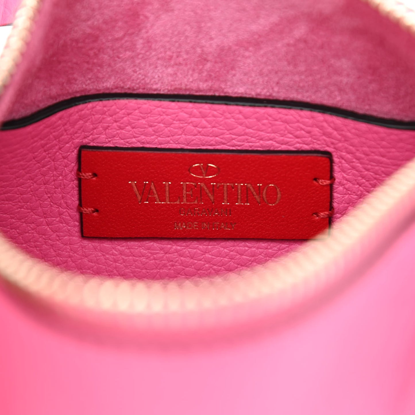 Pebbled Calfskin Small Rockstud Flip Lock Shoulder Bag Dawn Pink