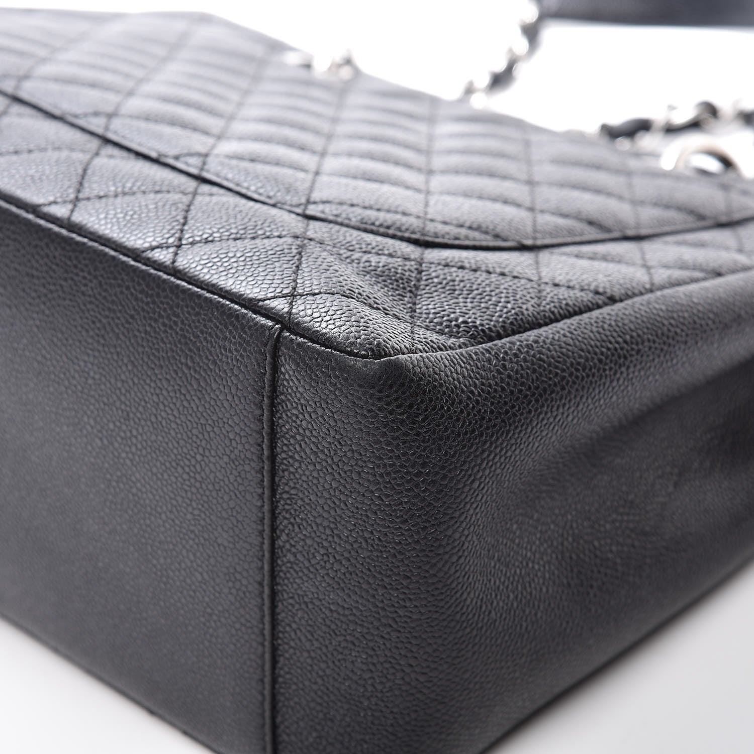 Chanel Caviar Quilted Grand Shopping Tote GST Black 12 of 13