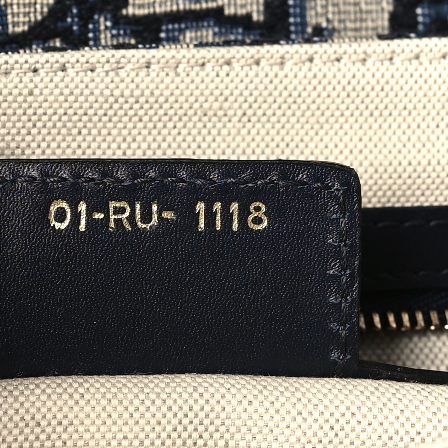 Christian Dior Oblique Saddle Bag Blue 7 of 10