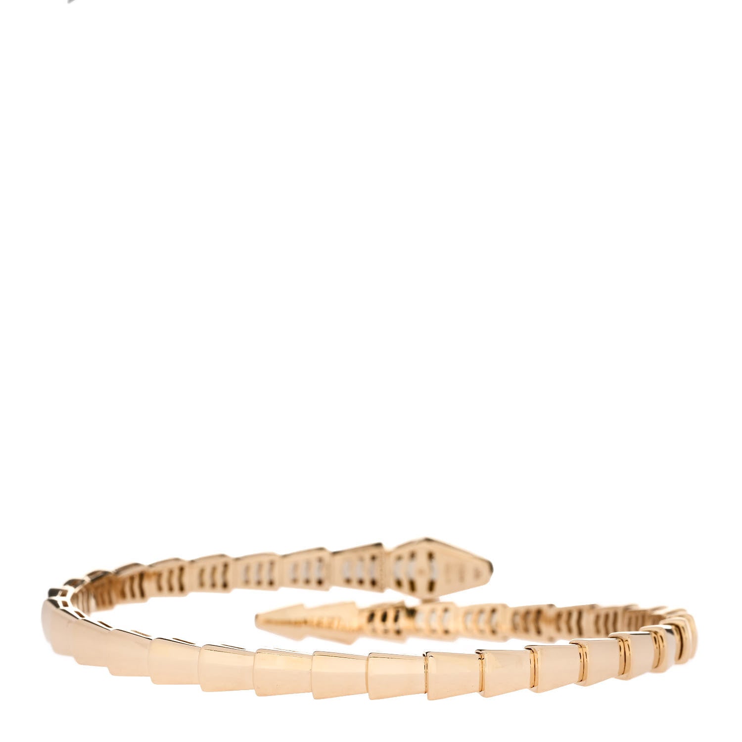 Bulgari 18K Yellow Gold Diamond Serpenti Viper Bracelet M 2 of 4