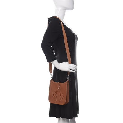 Hermes Taurillon Clemence Evelyne TPM Gold 2 of 11