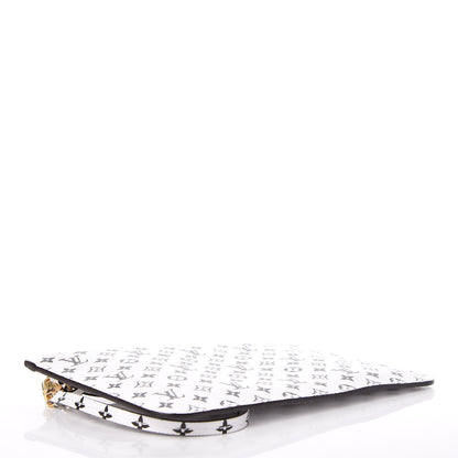 Louis Vuitton Monogram Giant Neverfull MM GM Pochette White 4 of 9