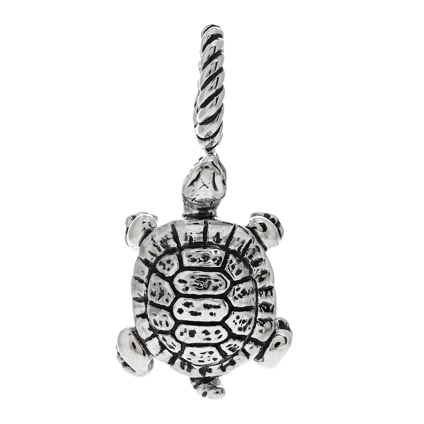 Sterling Silver Turtle Enhancer Pendant