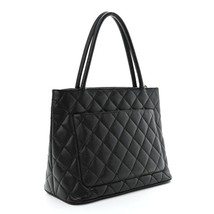Chanel Caviar Quilted Medallion Tote Black 3 of 10
