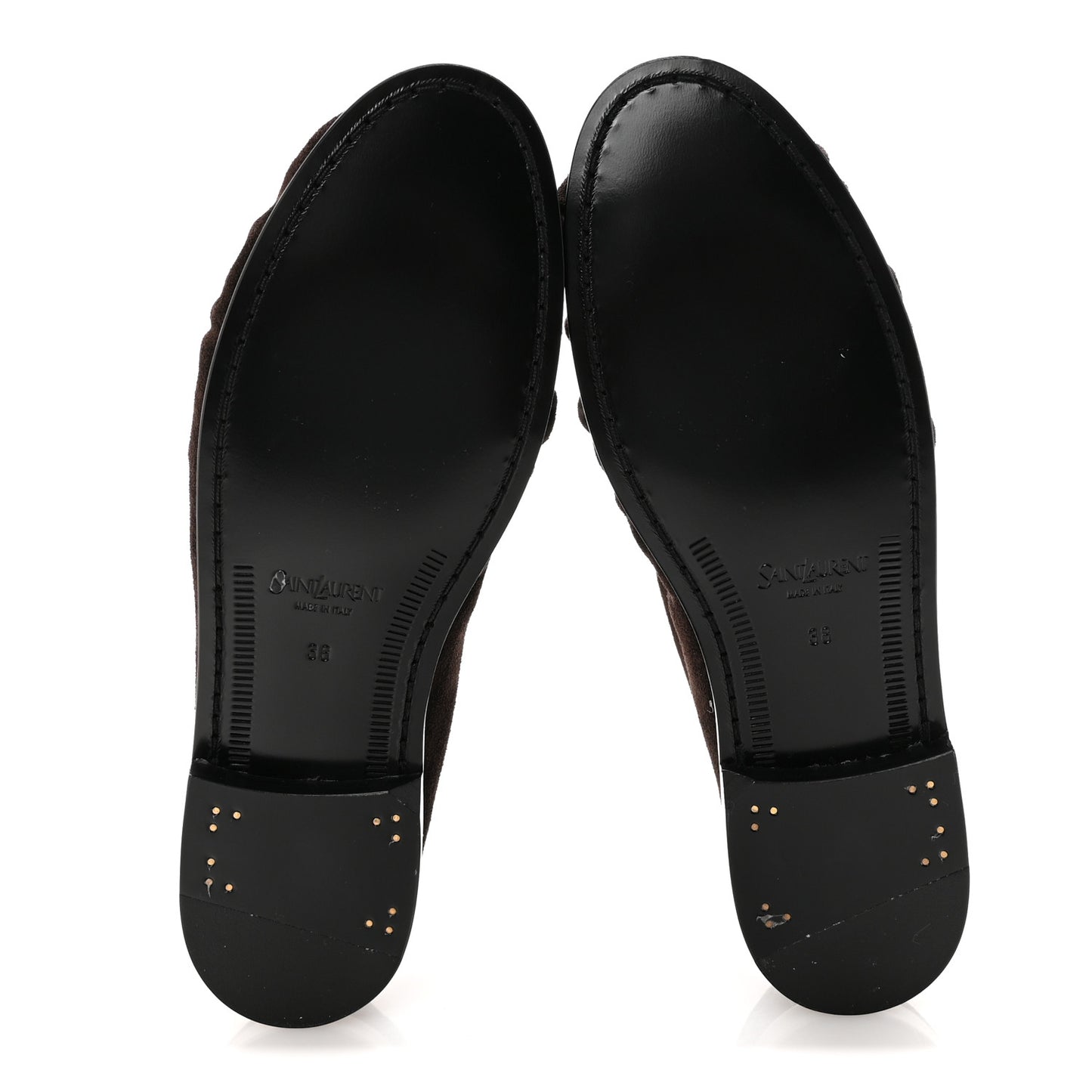 Suede Le Loafer 15 Penny Slippers 38 Dark Chocolate
