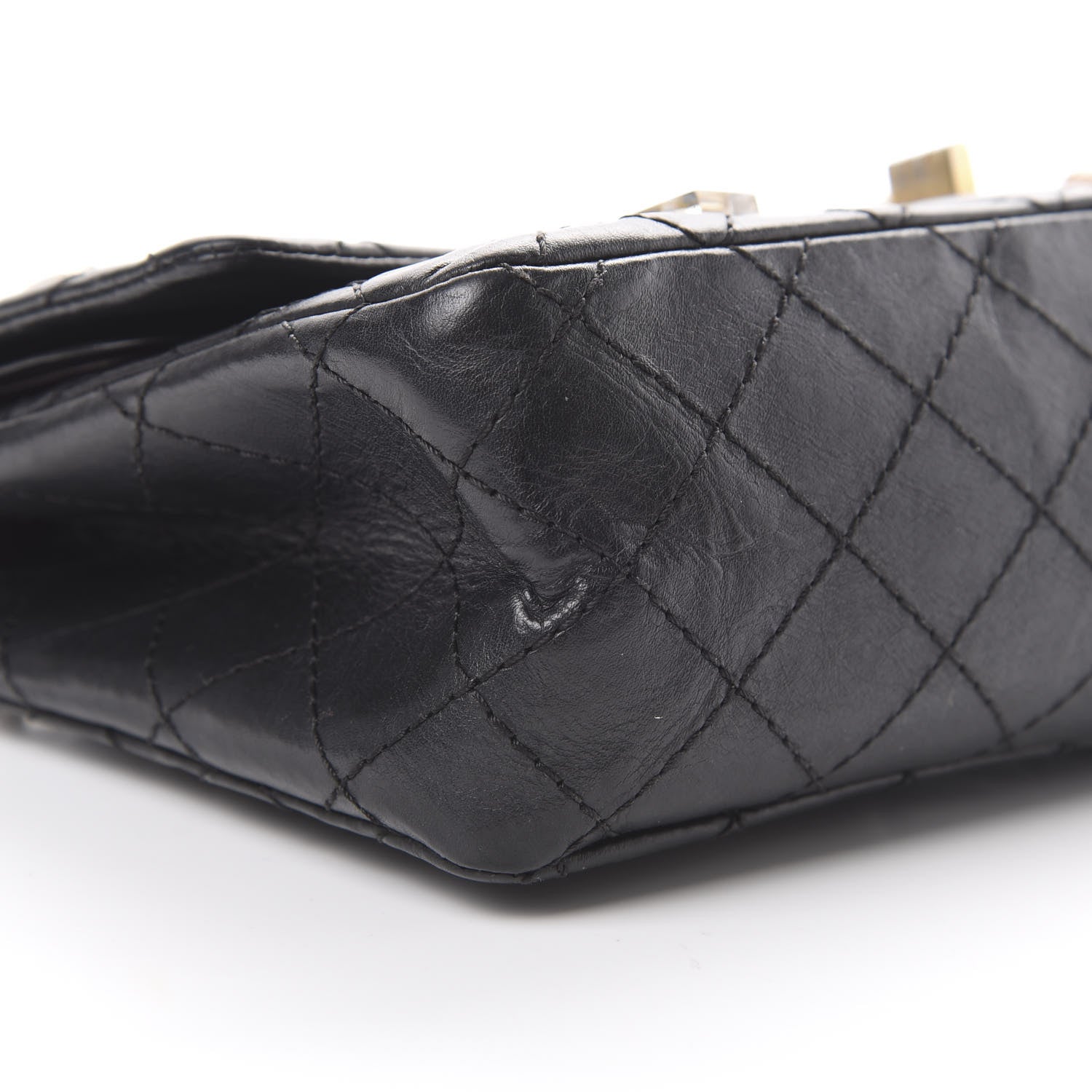 Chanel Aged Calfskin Lucky Charms 2.55 Reissue 225 Flap Black 8 of 16