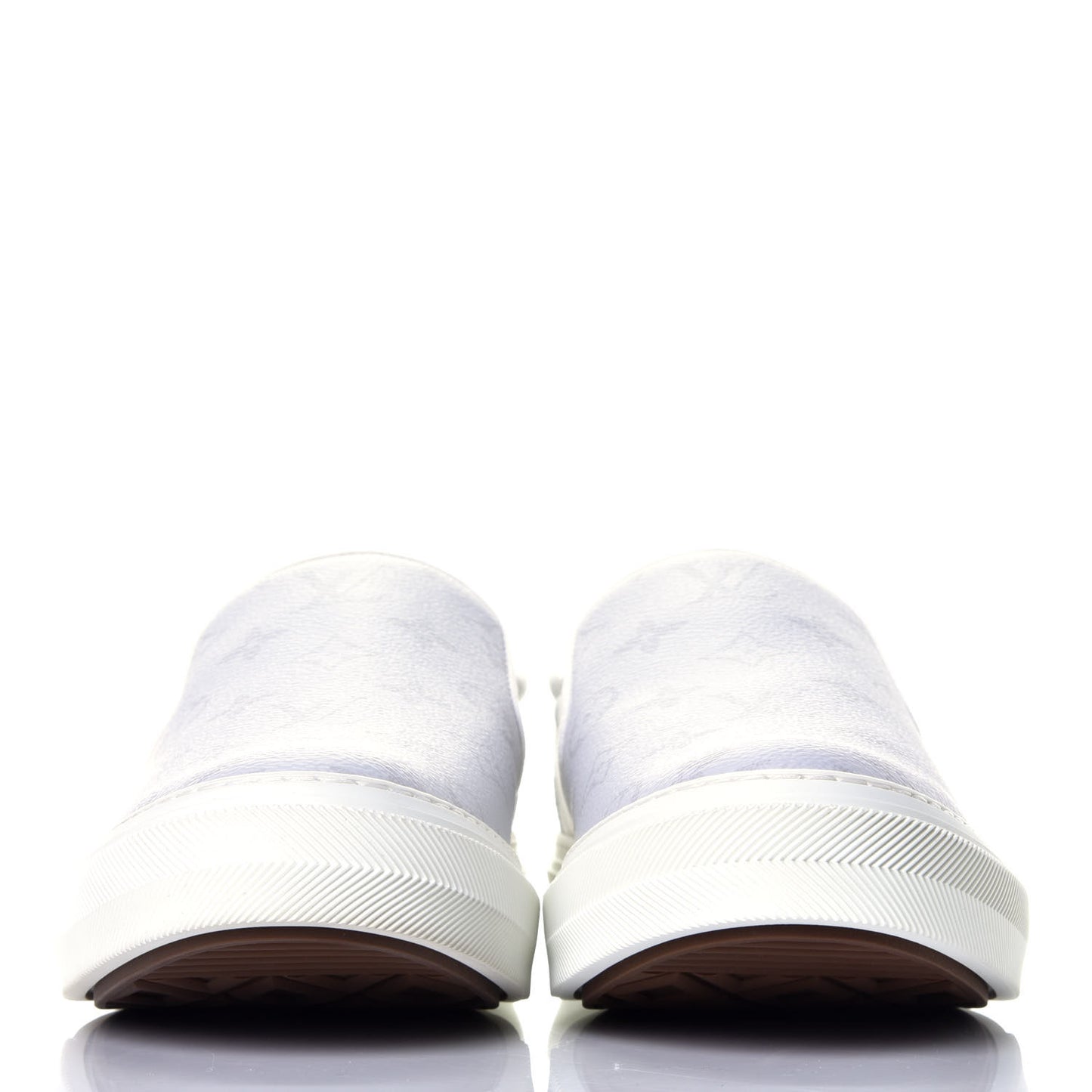 Monogram Mens Trocadero Slip On Sneakers 8 White