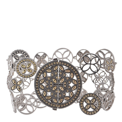 John Hardy Sterling Silver 18K Yellow Gold Kawung Three Row Bracelet 1 of 6