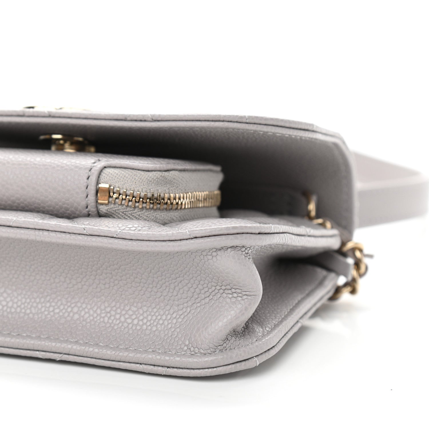 Chanel Caviar Quilted Mini Business Affinity Flap Grey 10 of 11