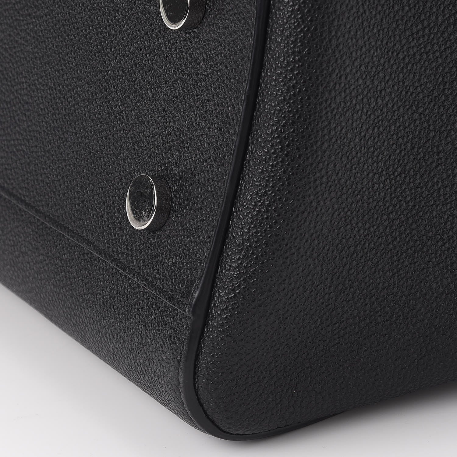 Saint Laurent Grained Calfskin Small Cabas Rive Gauche Black 12 of 12