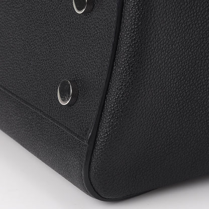Saint Laurent Grained Calfskin Small Cabas Rive Gauche Black 12 of 12