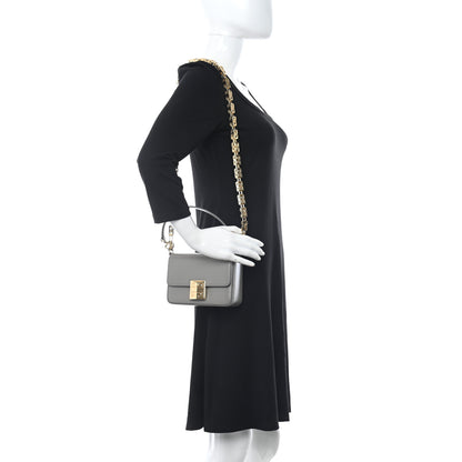 Givenchy Box Calfskin Small 4G Cube Chain Shoulder Bag Stone Grey 3 of 9
