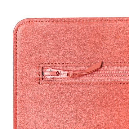 Chanel Caviar Timeless CC Wallet On Chain WOC Coral 15 of 17