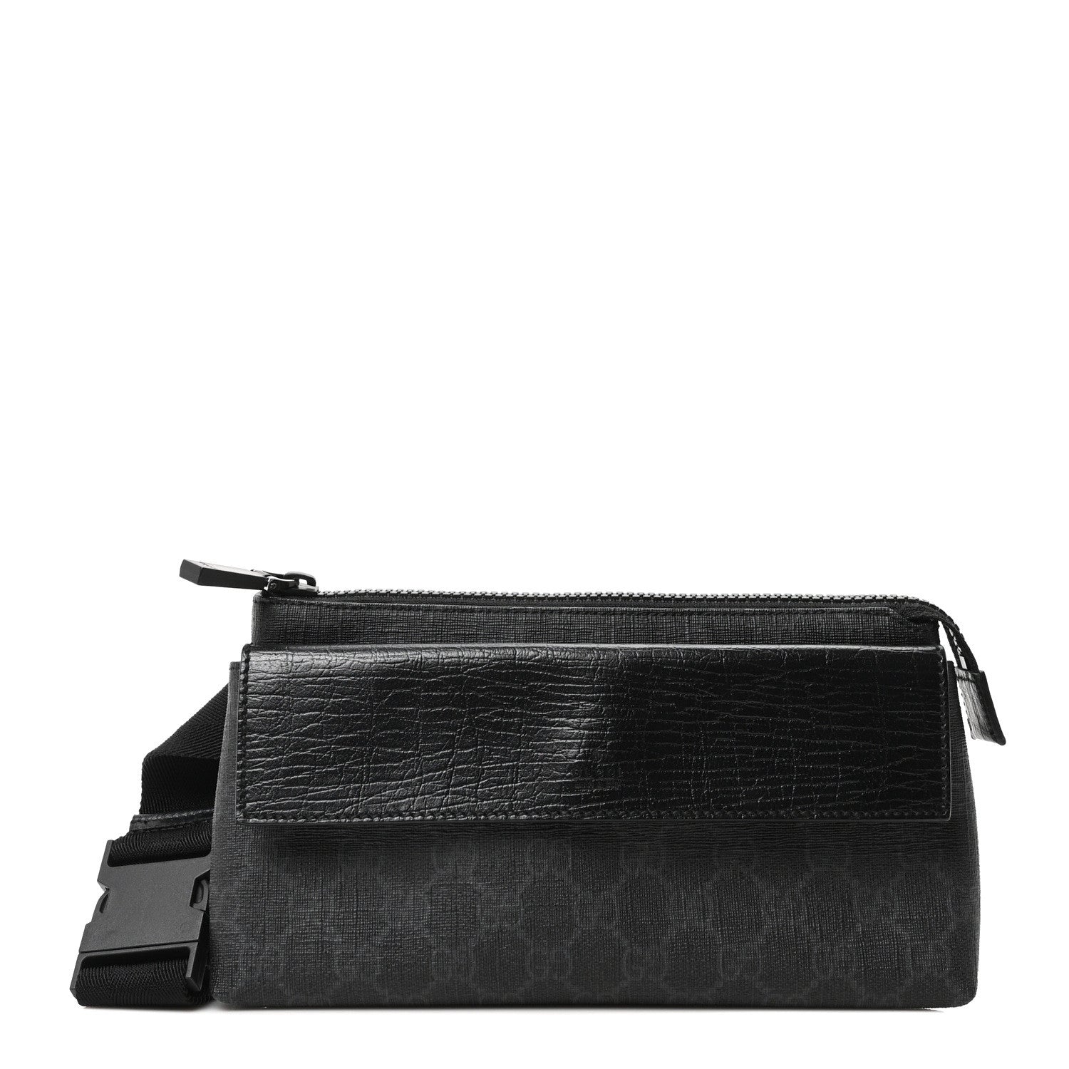 Gucci GG Plus Monogram Waist Belt Bag Black 1 of 10