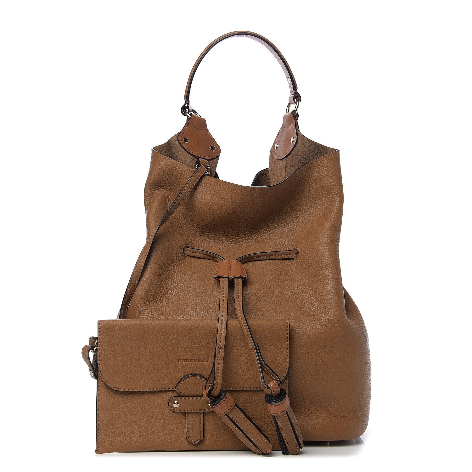 Burberry Grainy Calfskin Large Ashby Hobo Sand 1 of 8