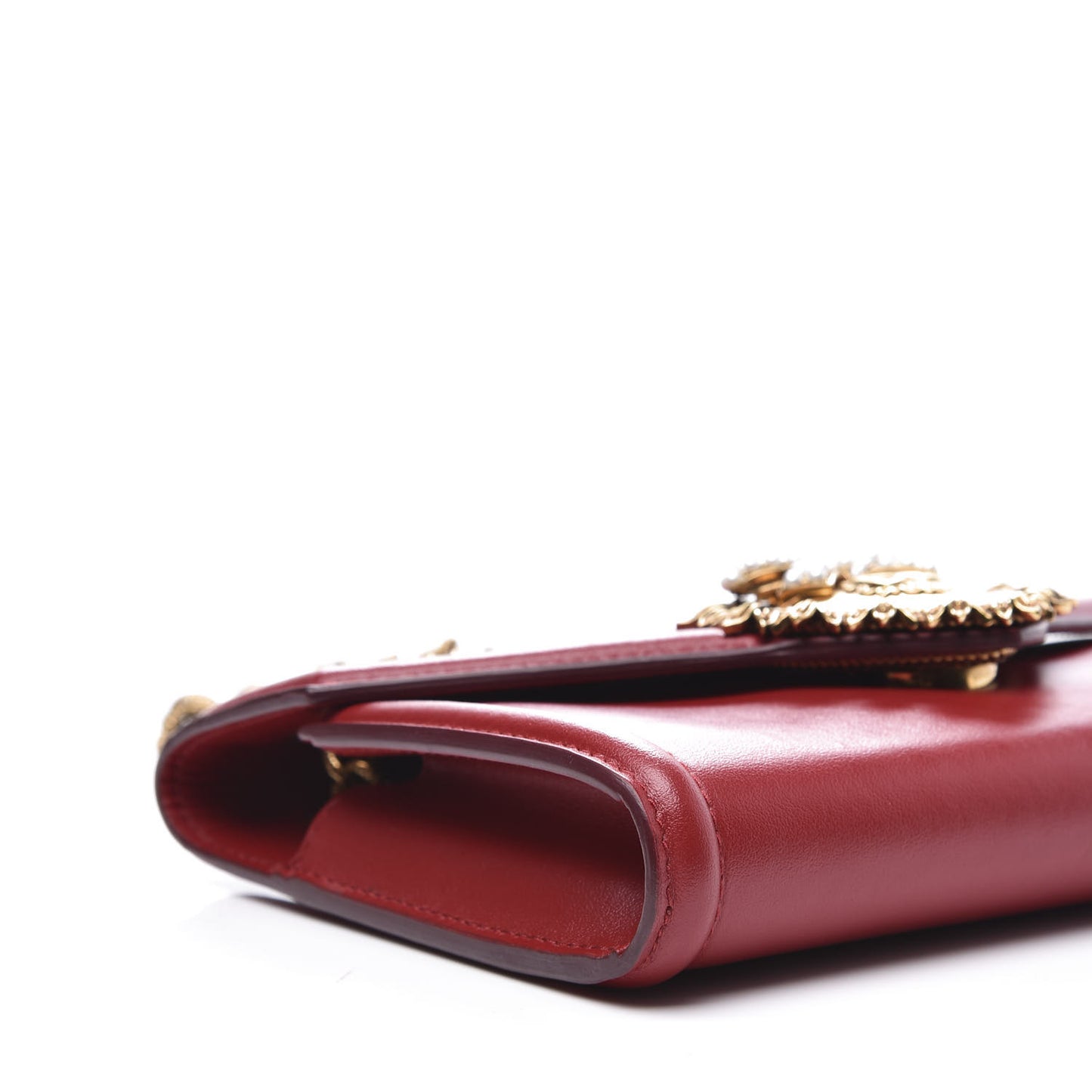 Smooth Calfskin Mini Devotion Crossbody Bag Red