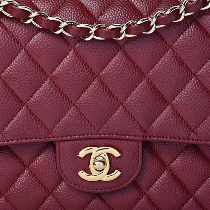 Chanel Caviar Quilted Medium Double Flap Red 10 of 16