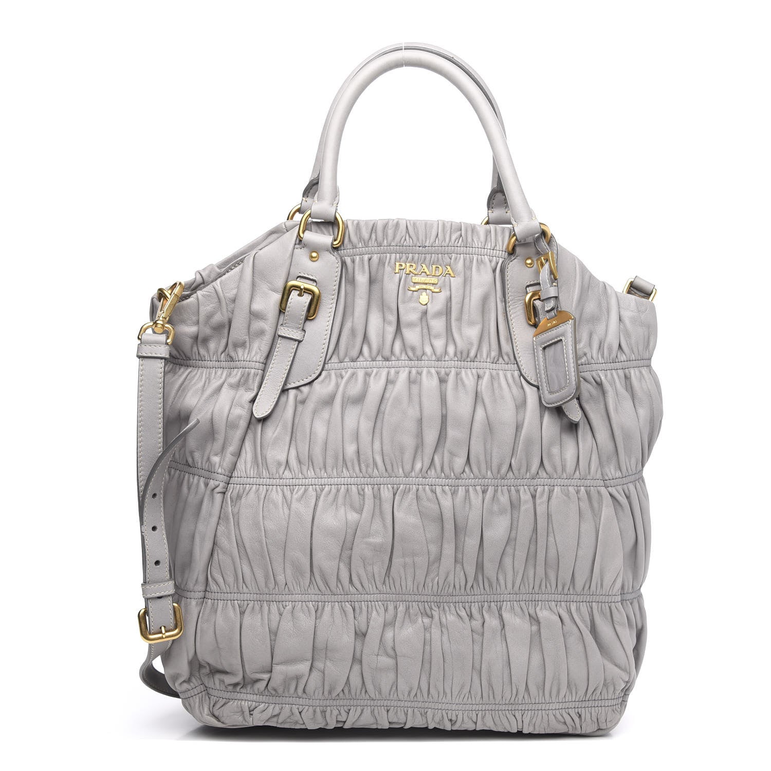 Prada Nappa Gaufre Tote Pomice 1 of 13