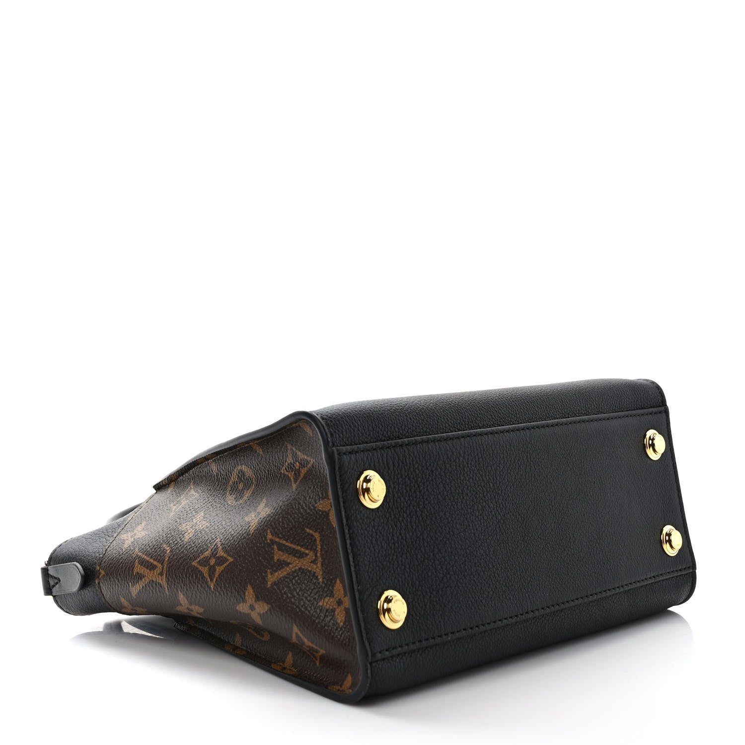 Louis Vuitton Calfskin Monogram On My Side PM Black 4 of 9