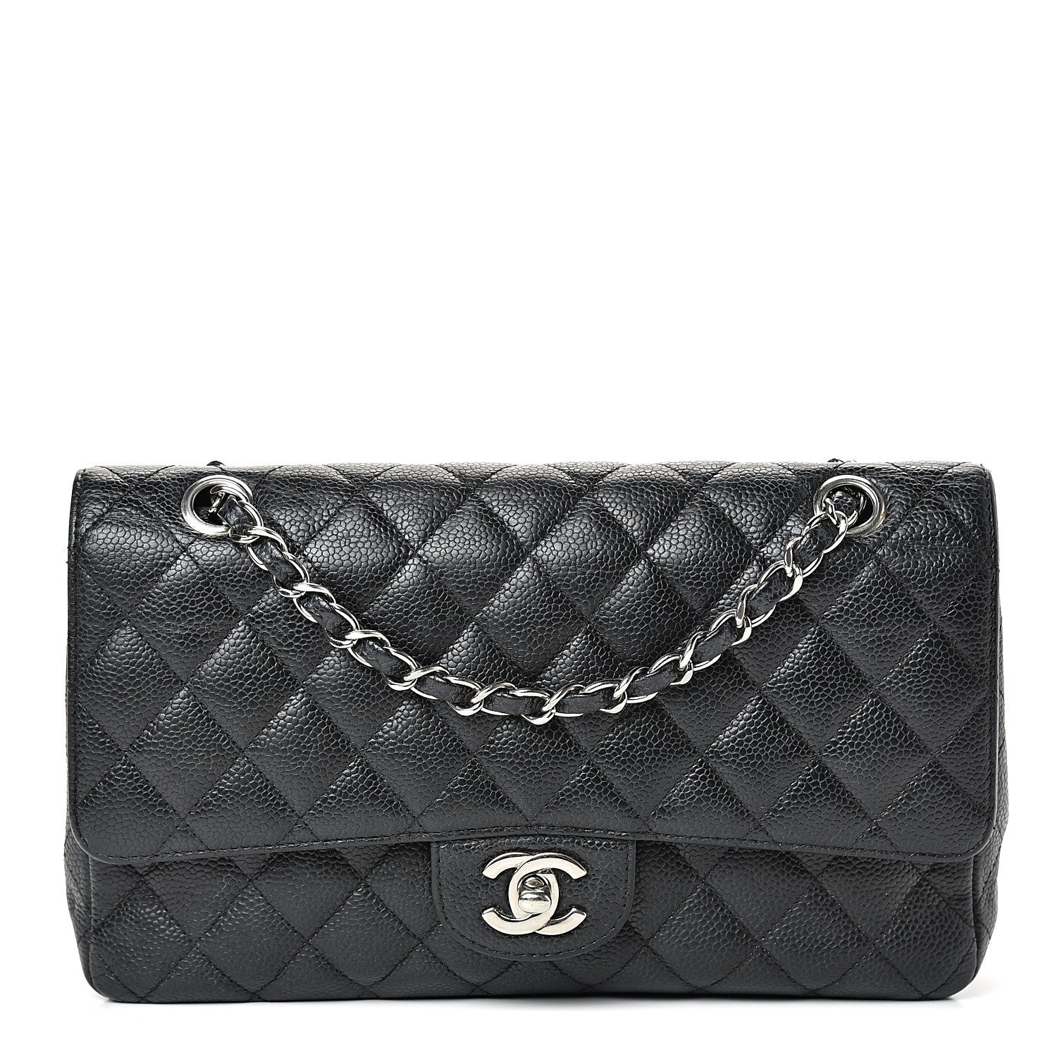 Chanel Caviar Quilted Medium Double Flap Black 1 of 18