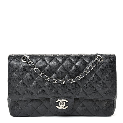 Chanel Caviar Quilted Medium Double Flap Black 1 of 18