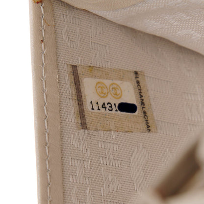 Chanel Calfskin Quilted Cambon Yen Wallet Pearl 7 of 11