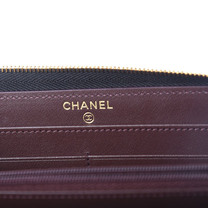 Chanel Caviar Quilted Large Gusset Zip Around Wallet Black 6 of 9