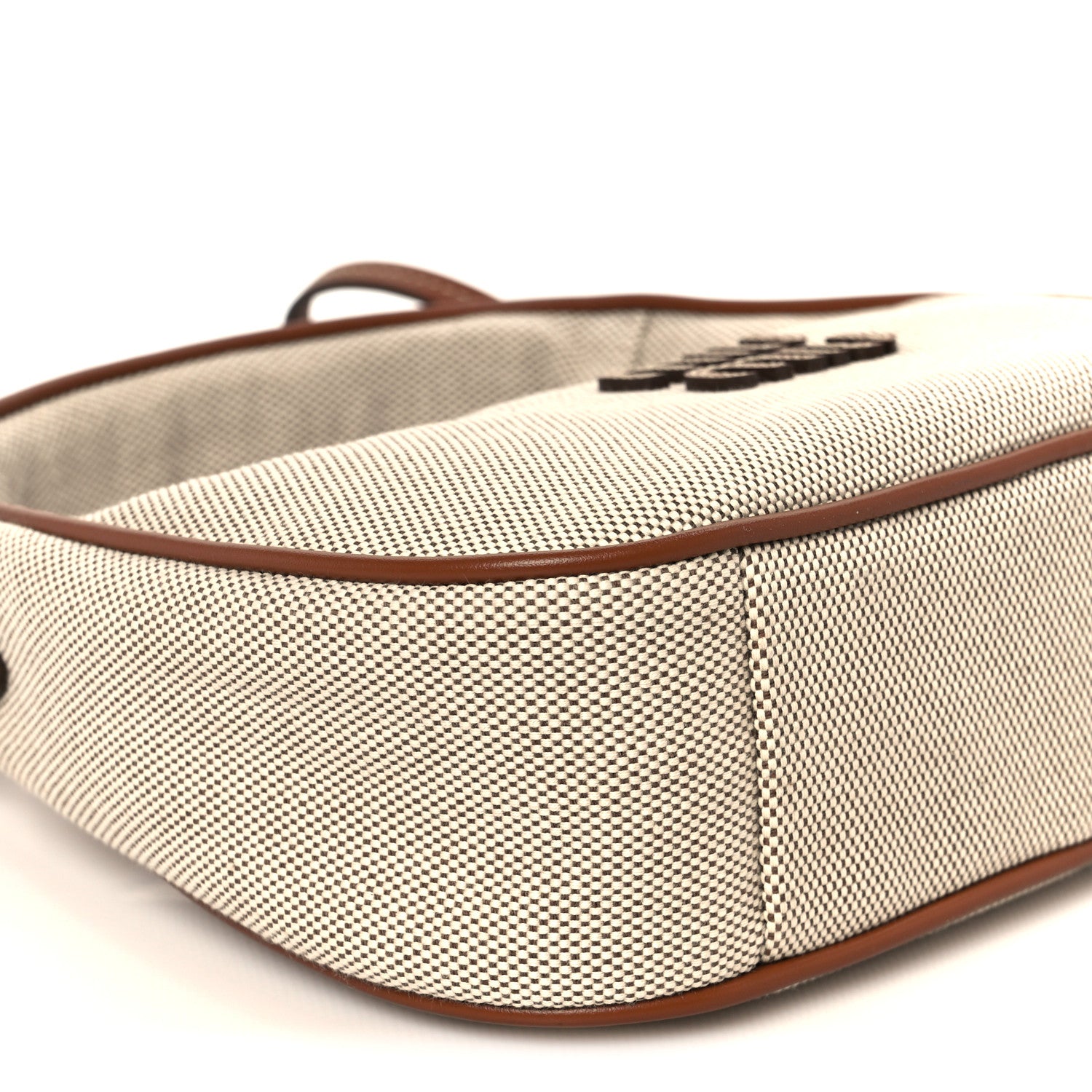 Miu Miu Canvas Calfskin Small Wander Hobo Naturale Brandy 8 of 9