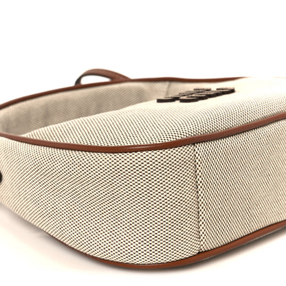 Miu Miu Canvas Calfskin Small Wander Hobo Naturale Brandy 8 of 9