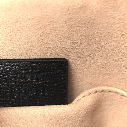 Gucci Calfskin GG Web Small Ophidia Dome Shoulder Bag Black 7 of 11