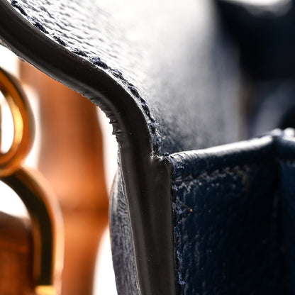 Gucci Calfskin Kaleidoscope Medium Bamboo 1947 Top Handle Bag Blue Orange Multicolor Blue Agata 10 of 10