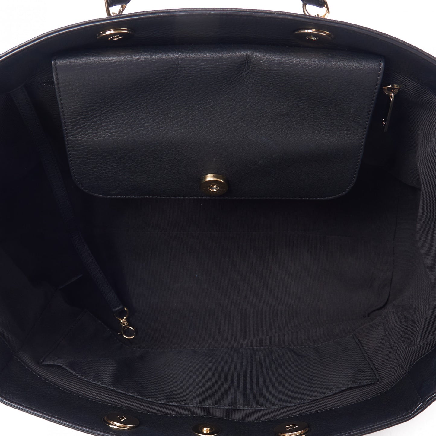 Bullskin Stitched Medium Shopping Bag Black