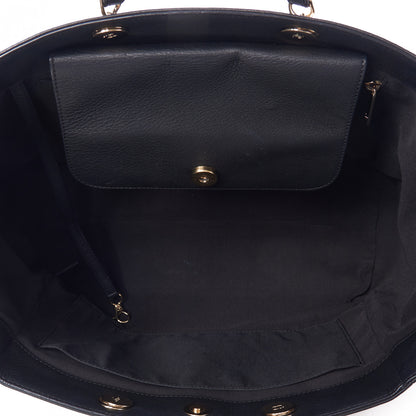 Chanel Bullskin Stitched Medium Shopping Bag Black 7 of 10