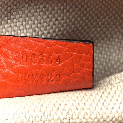 Gucci Pebbled Calfskin Small Soho Disco Bag Sun Orange 7 of 10