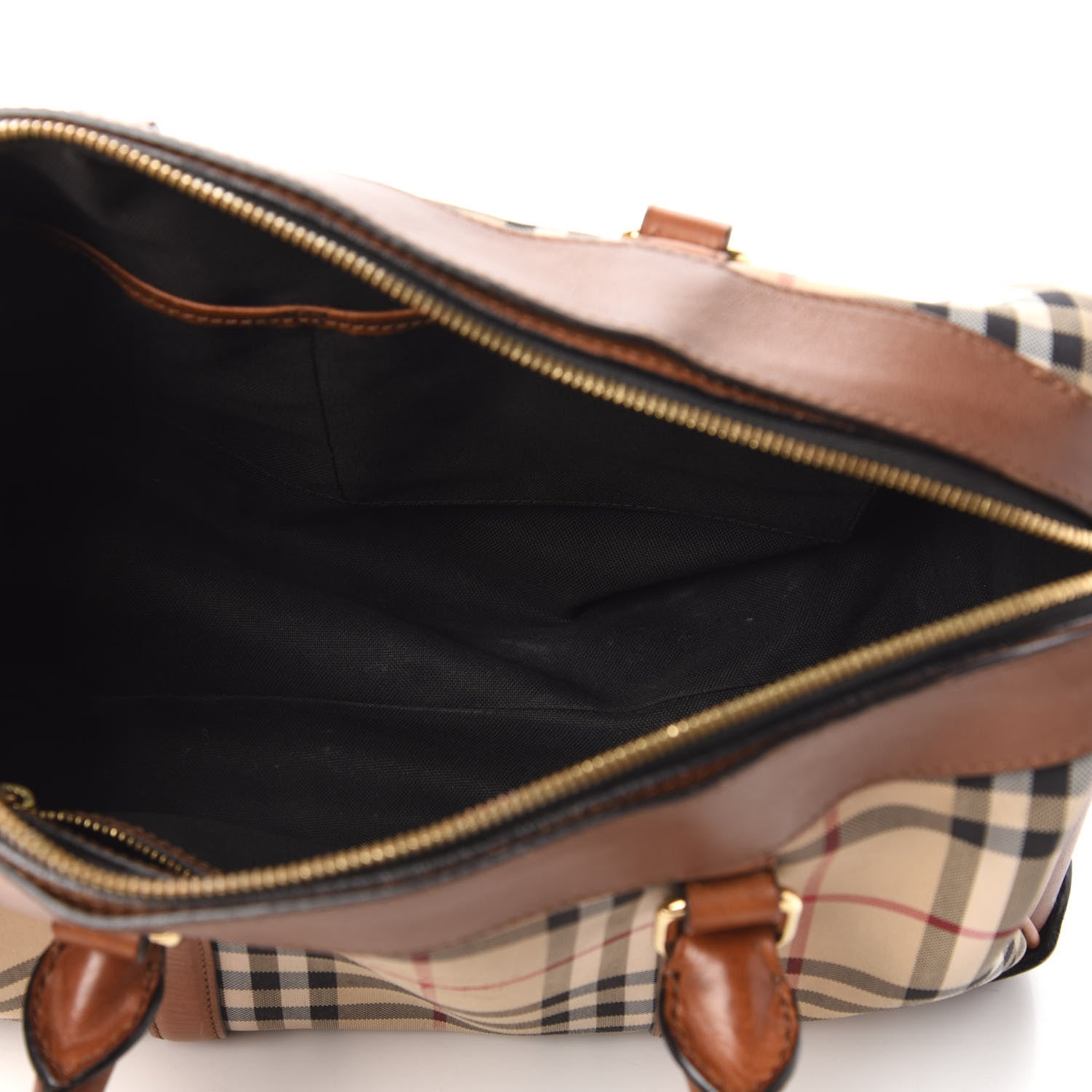 Burberry Horseferry Check Medium Alchester Satchel Tan 5 of 12