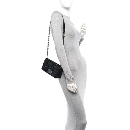 Christian Dior Calfskin Macrocannage Mini Caro Bag Black 2 of 10