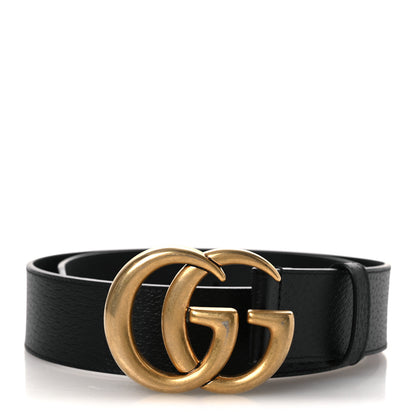 Gucci Textured Calfskin Double G 40mm Belt 80 32 Black 1 of 7
