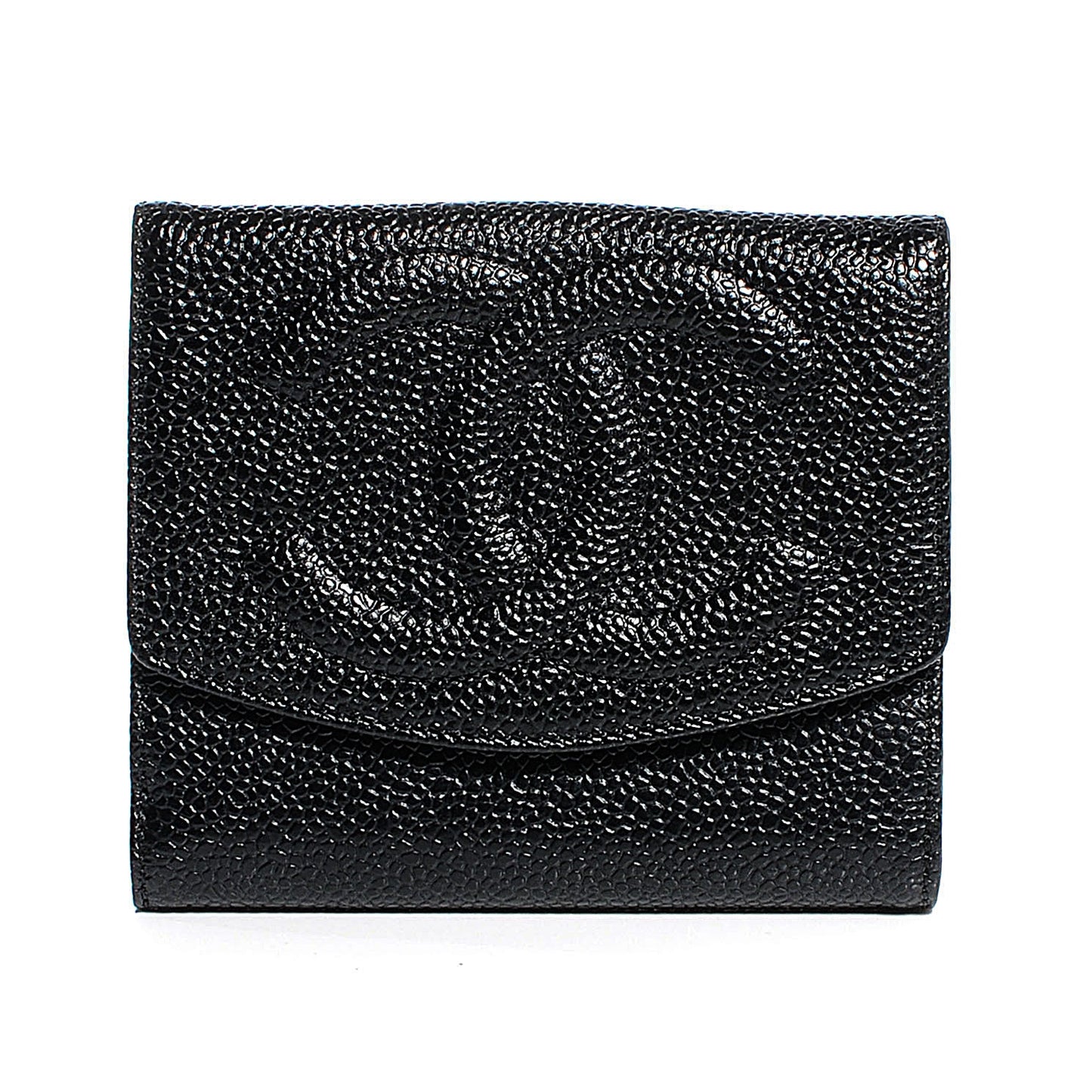 Caviar Compact CC Wallet Black