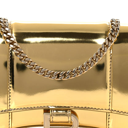 Balenciaga Mirror Calfskin Hourglass Chain Bag Gold 9 of 13