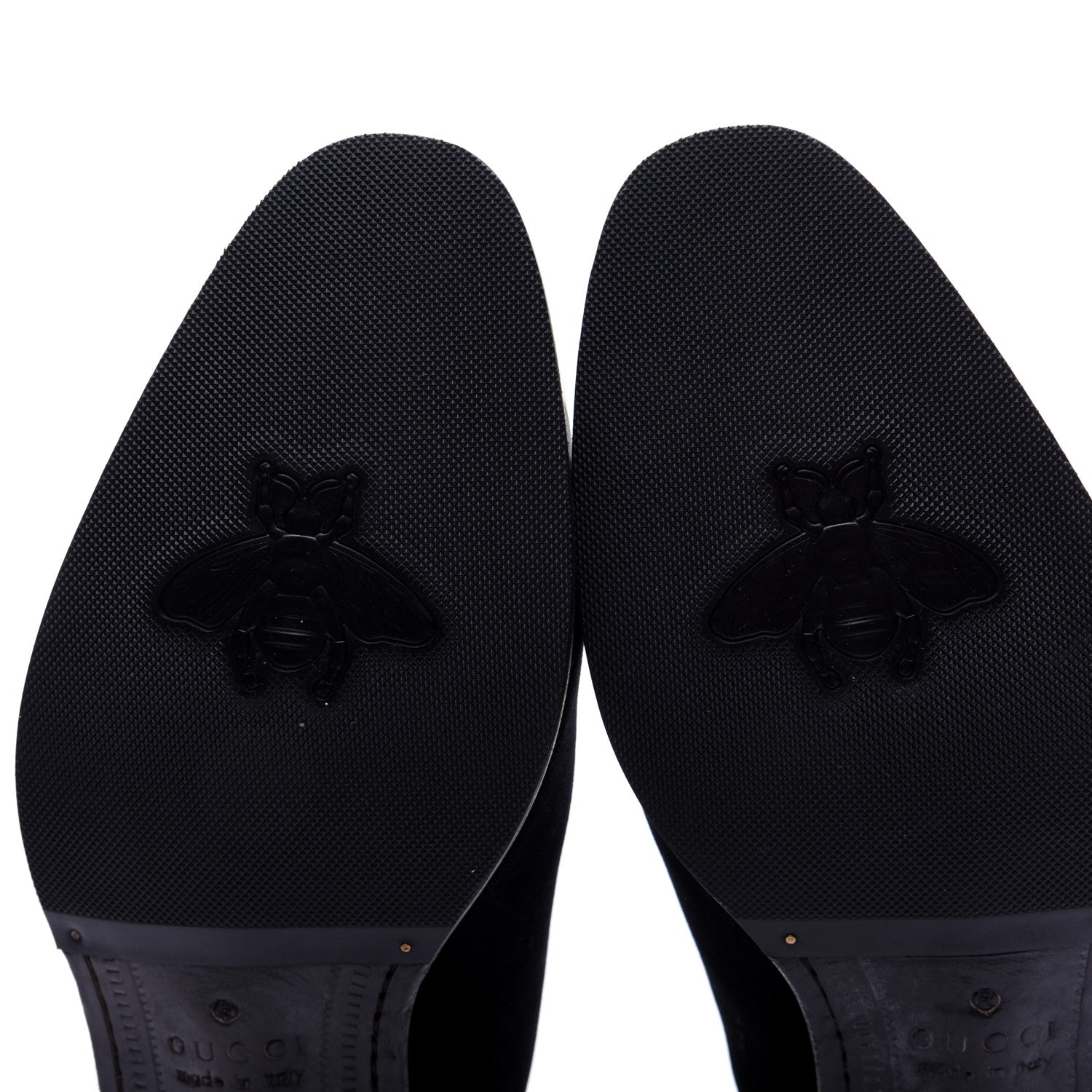 Gucci Velvet Mens Réveille L'Amour Loafers 8 Black 14 of 15