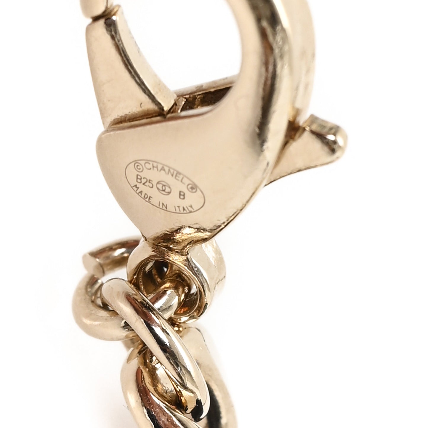 Lambskin Chain CC Bow Belt 90 36 Black
