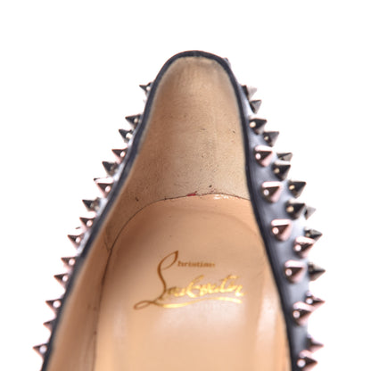 Christian Louboutin Nappa Follies Spikes 100 Pumps 39.5 Black 9 of 10