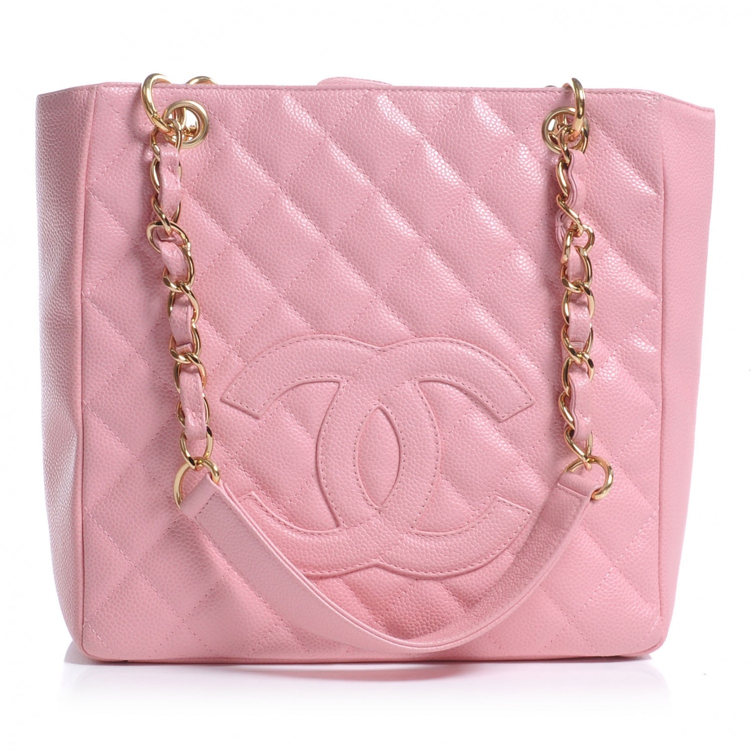 Chanel Caviar Petit Shopping Tote PST Pink 1 of 6