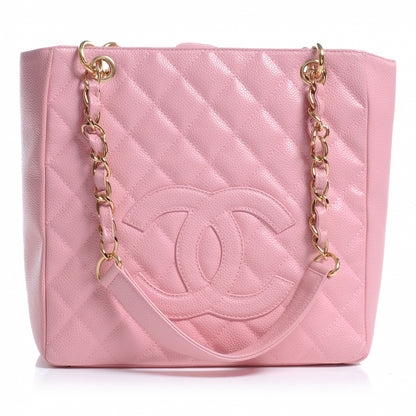 Chanel Caviar Petit Shopping Tote PST Pink 1 of 6