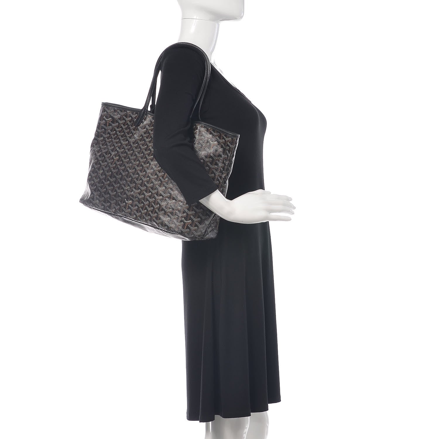 Goyard Goyardine Saint Louis PM Black 2 of 29