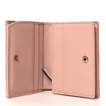 Gucci Calfskin Matelasse GG Marmont Card Case Wallet Perfect Pink 5 of 12