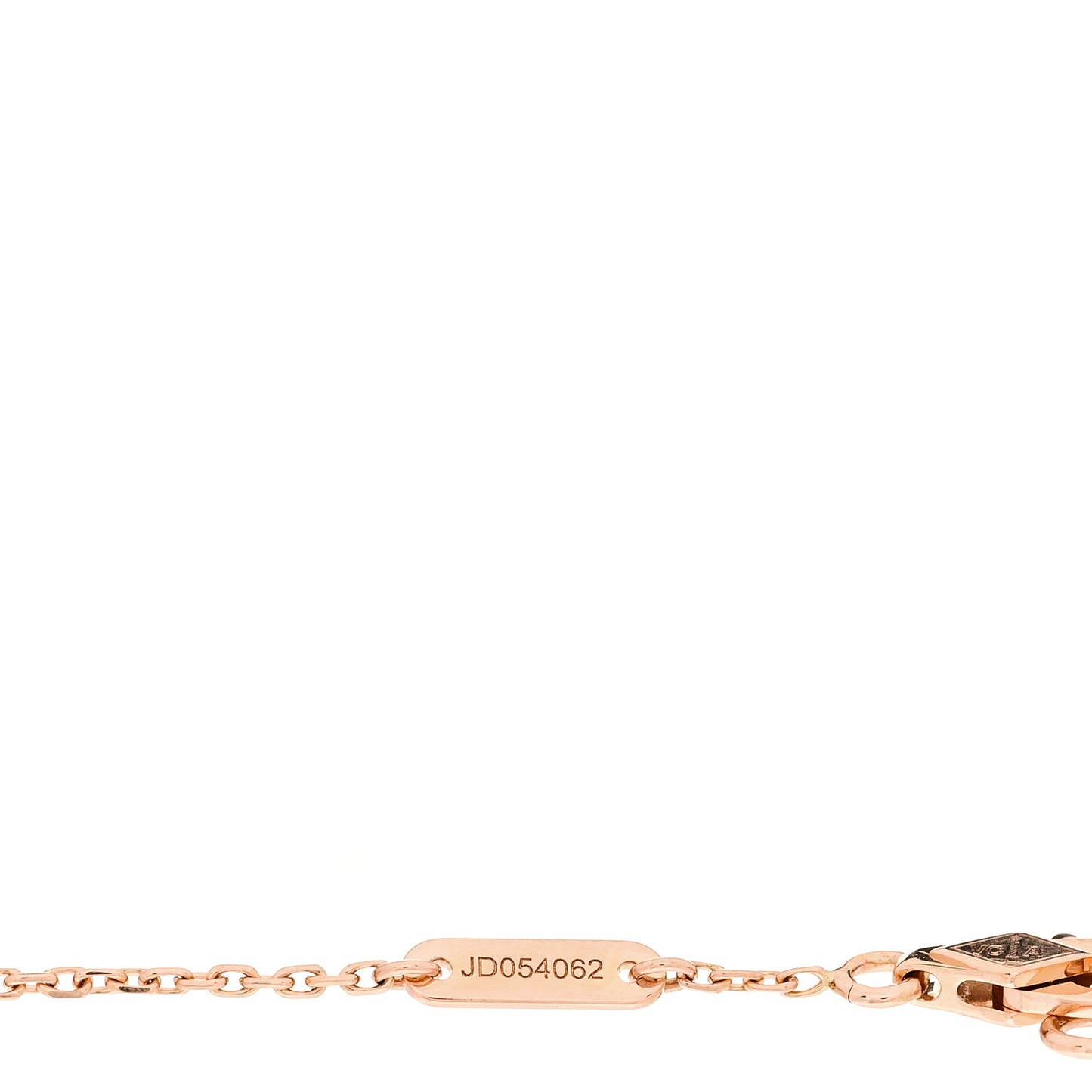 18K Rose Gold Carnelian Sweet Alhambra Bracelet