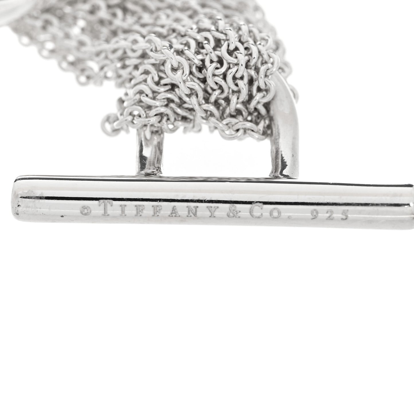 Sterling Silver Open Heart Multi Strand Bracelet