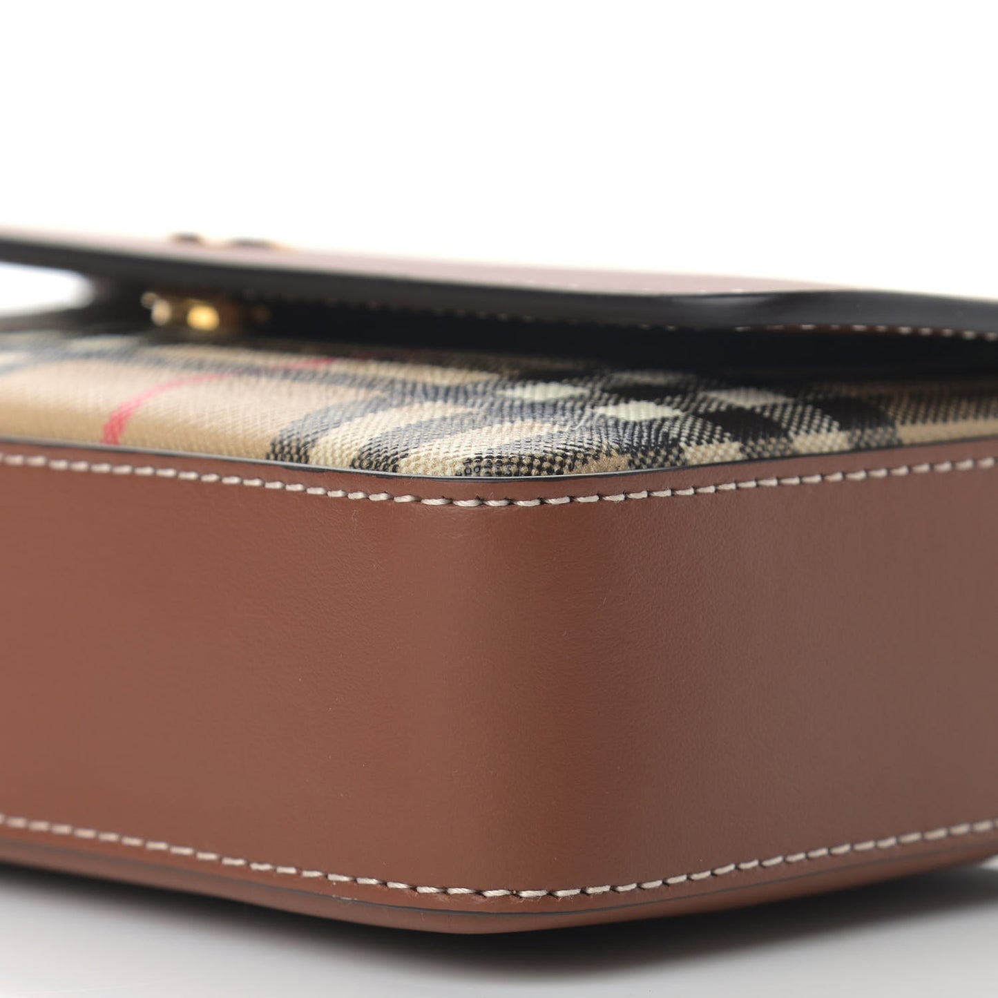 Calfskin Vintage Check New Hampshire Bag Archive Beige Tan
