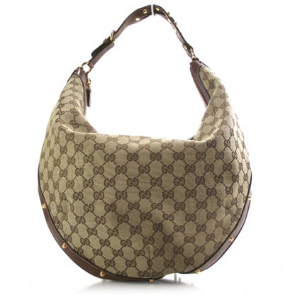 Gucci Monogram Large Studded Hobo 1 of 11